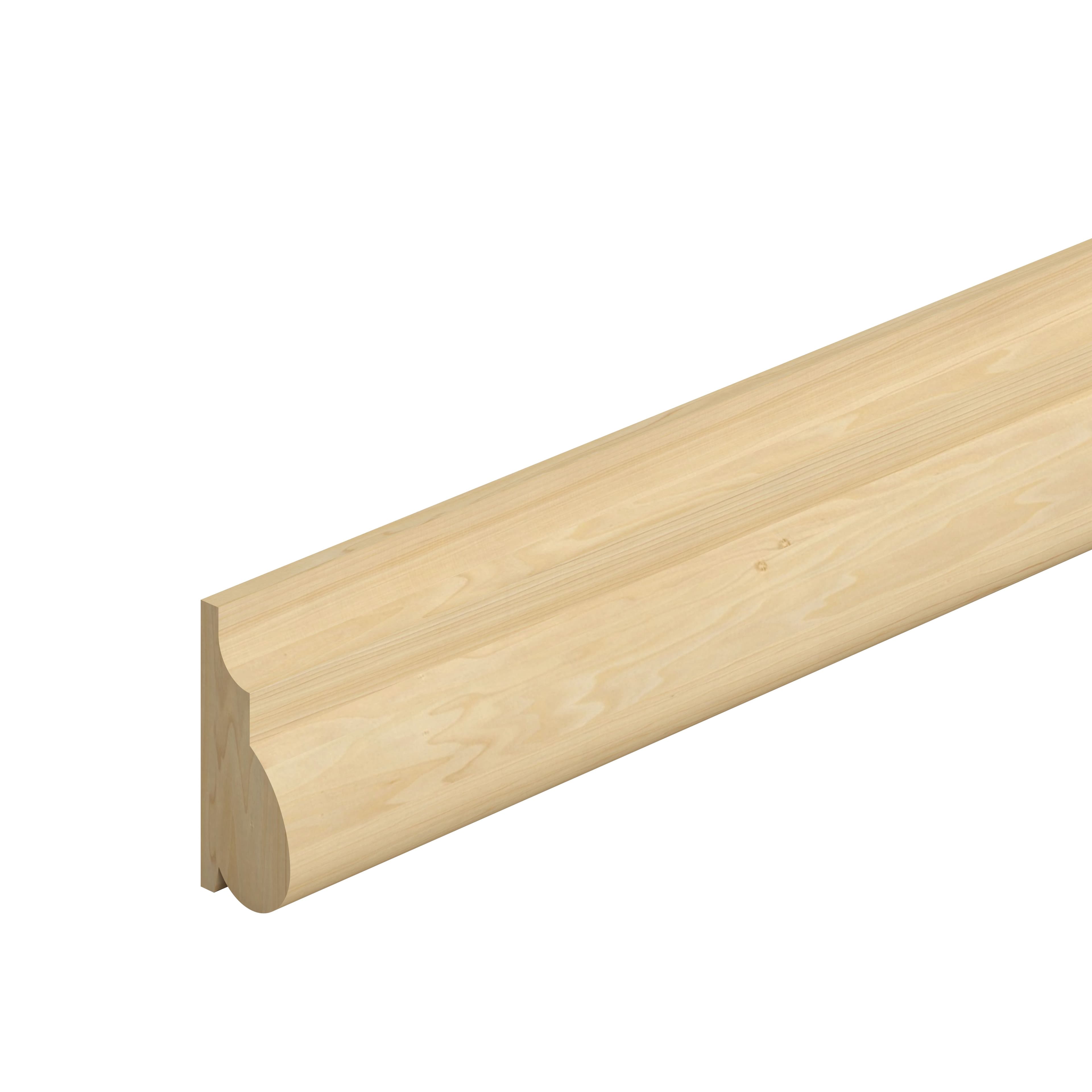 Metsä Wood Planed Softwood Picture Rail (L)2.4M (W)44mm (T)20mm, Pack Of 4