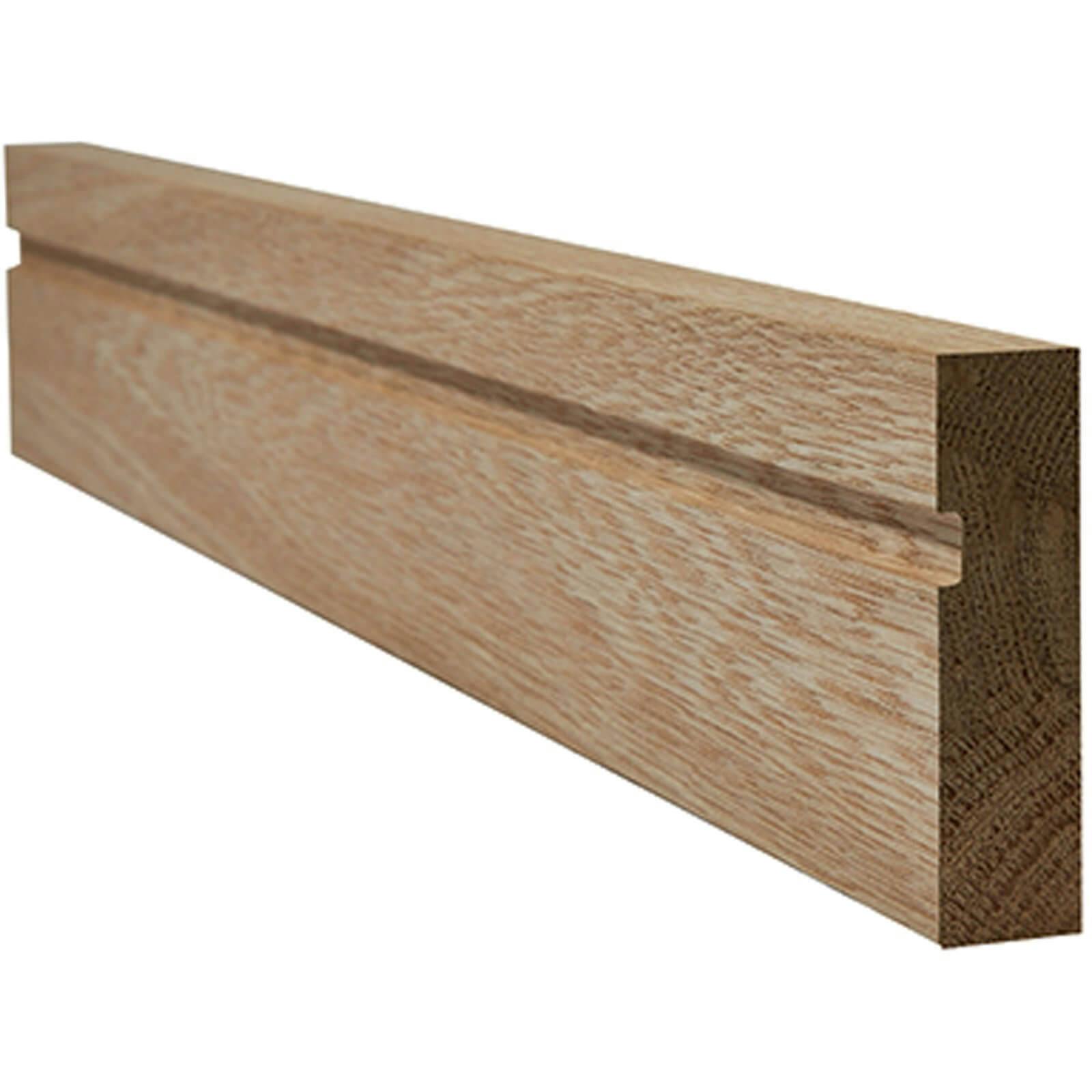 Single Groove Internal Unfinished Oak Architrave - 70 x 2200mm