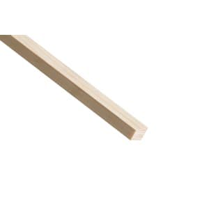 Cheshire Mouldings Pefc Wedge Glass Bead Pine 15 x 12mm x 2.4m