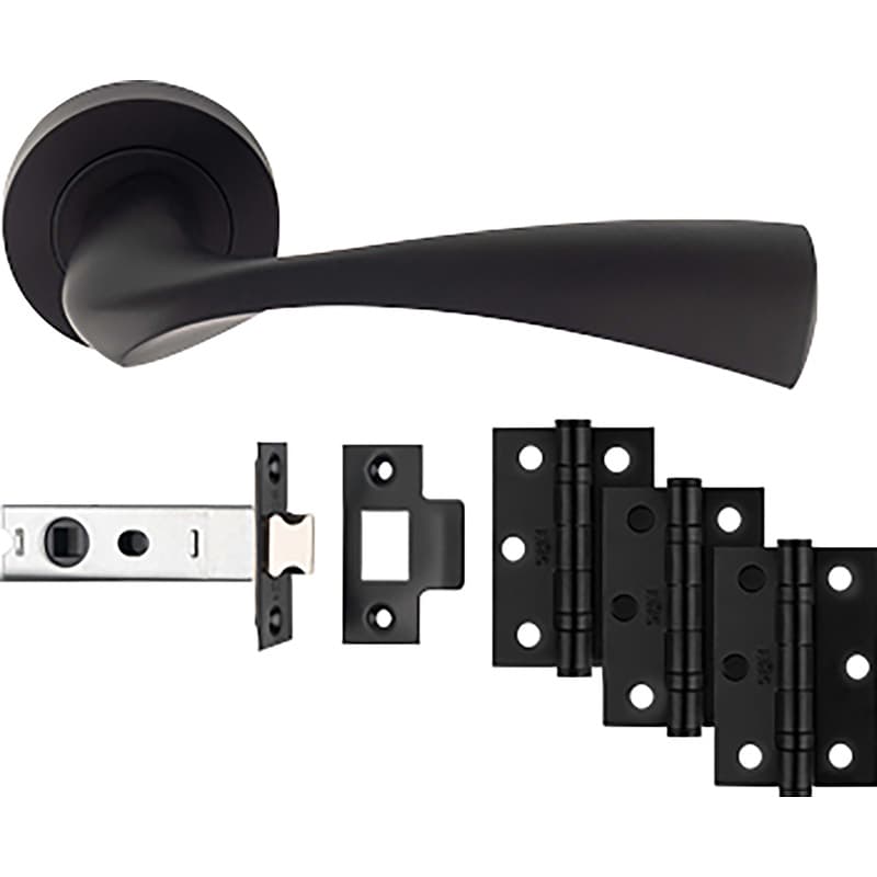 Carlisle Brass Sintra Door & Latch Pack Matt in Black