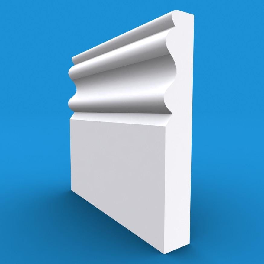 Regency D MDF White Primed Architrave 4200mm x 70mm x 18mm