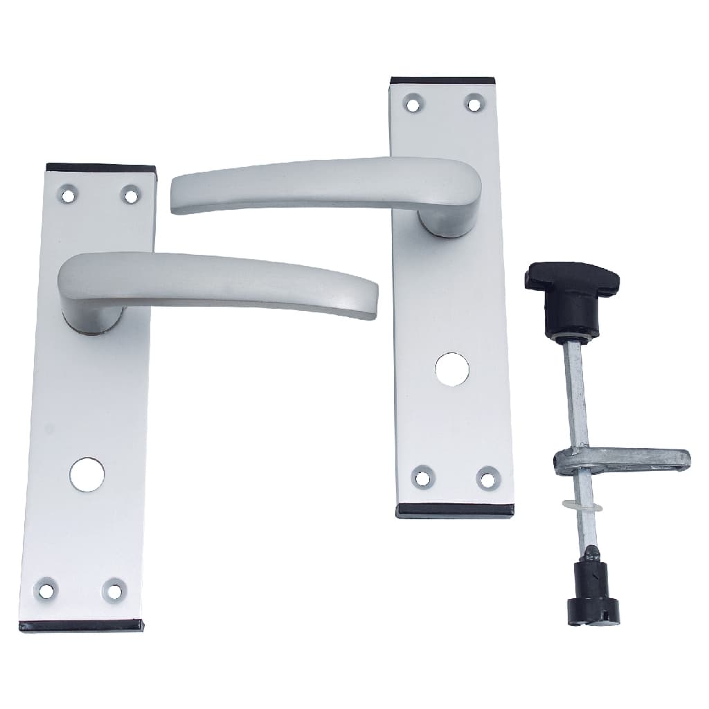 4Trade Oxford Privacy / Bathroom Lever Satin Anodised Aluminium