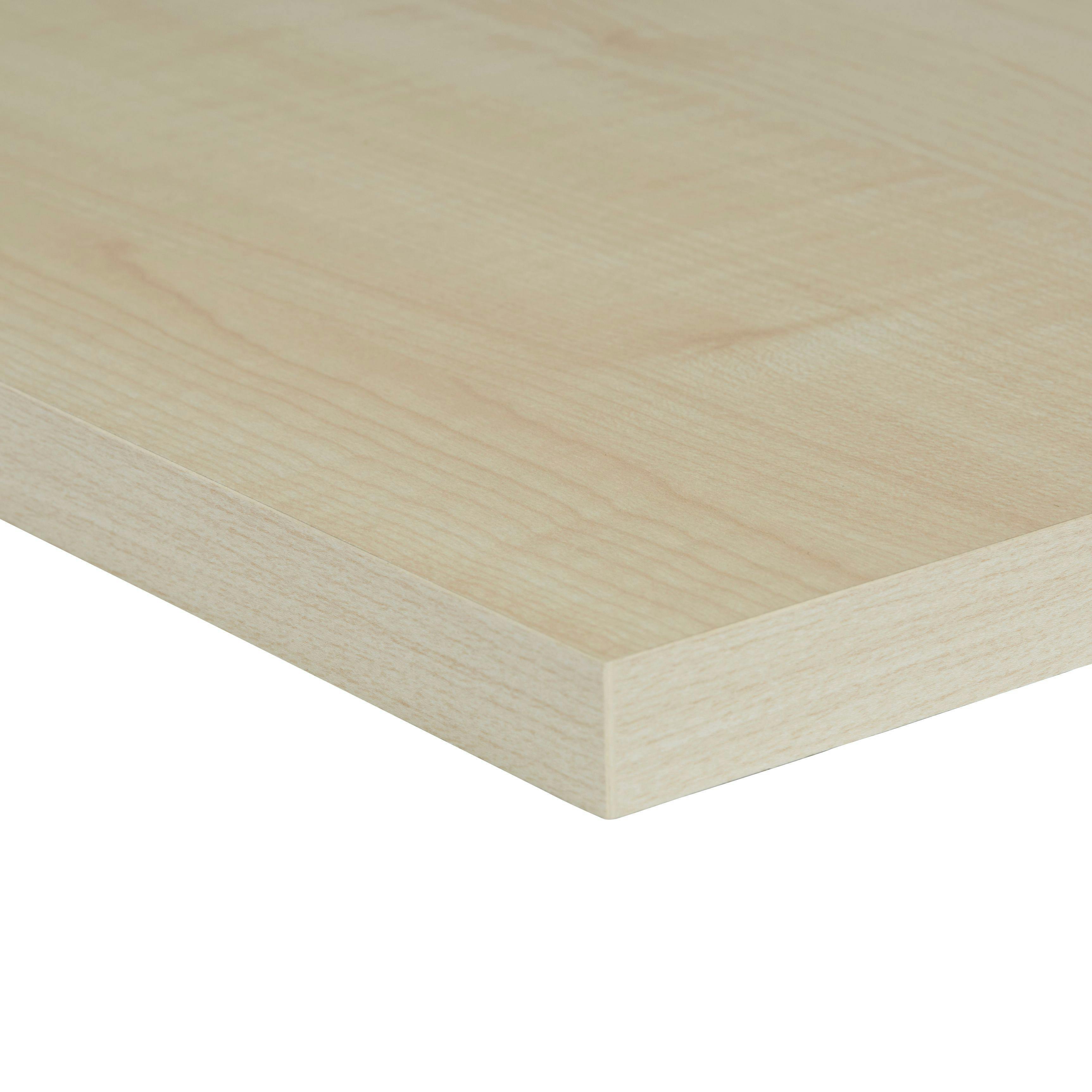 Maple Effect Fully Edged Chipboard Furniture Board, (L)1.2M (W)400mm (T)18mm