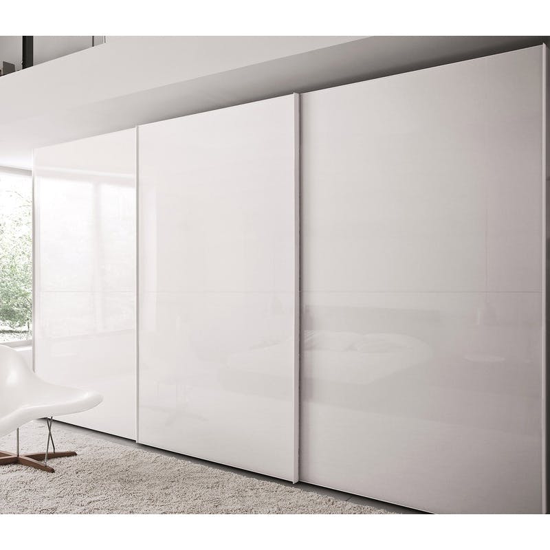 Coburn Celantur 80 Wardrobe System 3000mm Trackset 3 Door (Set) in Silver Nylon/Aluminium