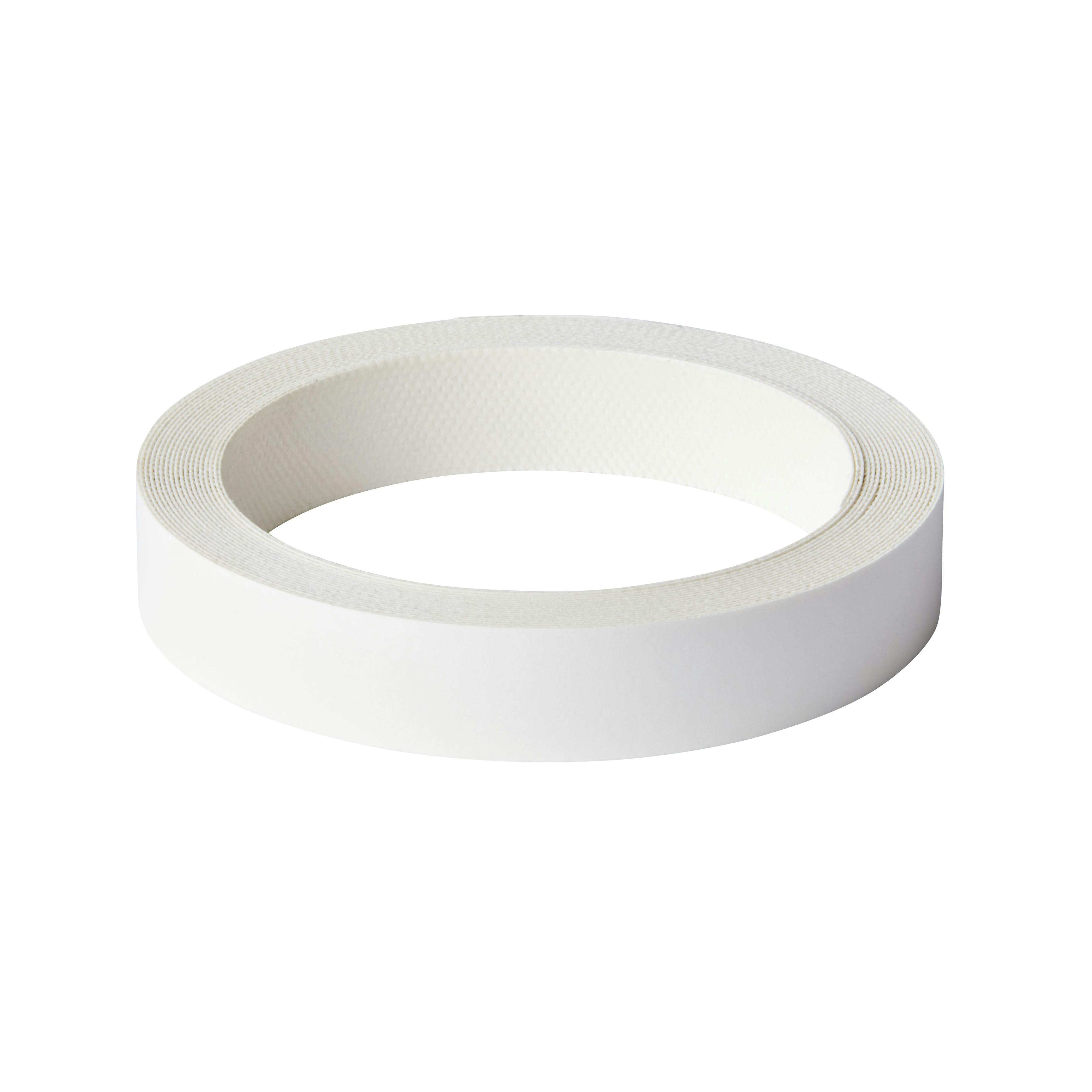 Iron On Pre Glued White Edging Tape, (L)5M (W)18mm