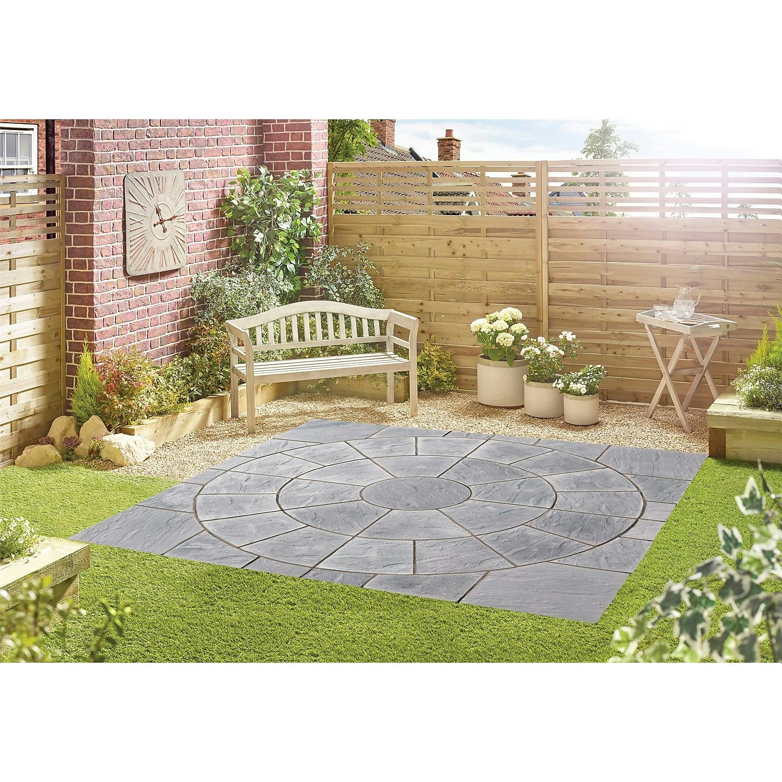 Stylish Stone Chantry Circle Squaring Off Kit 2.4m Graphite